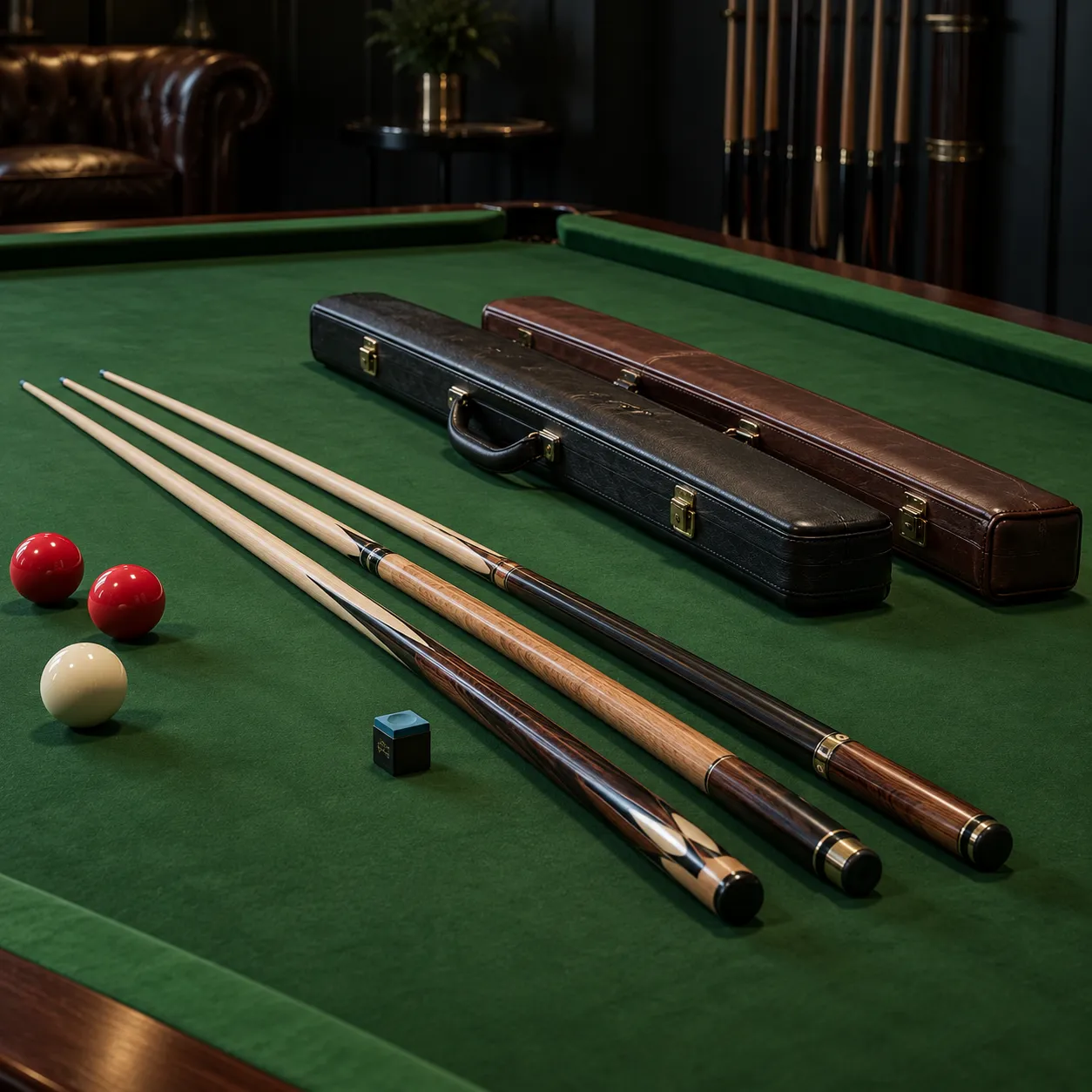 Curated Billiards Collection on Green