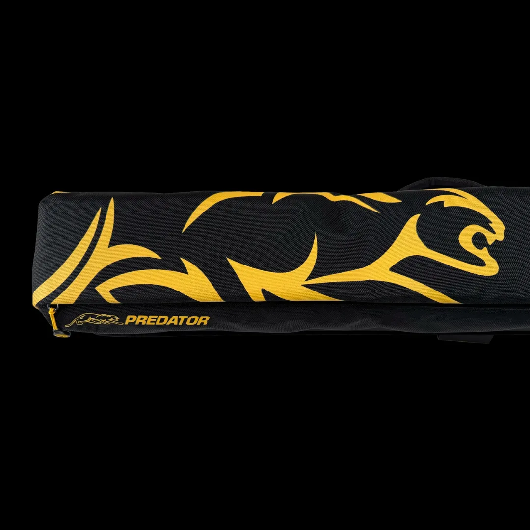 Predator Sport 3x5 Hard Backpack Pool Cue Case Black and Yellow